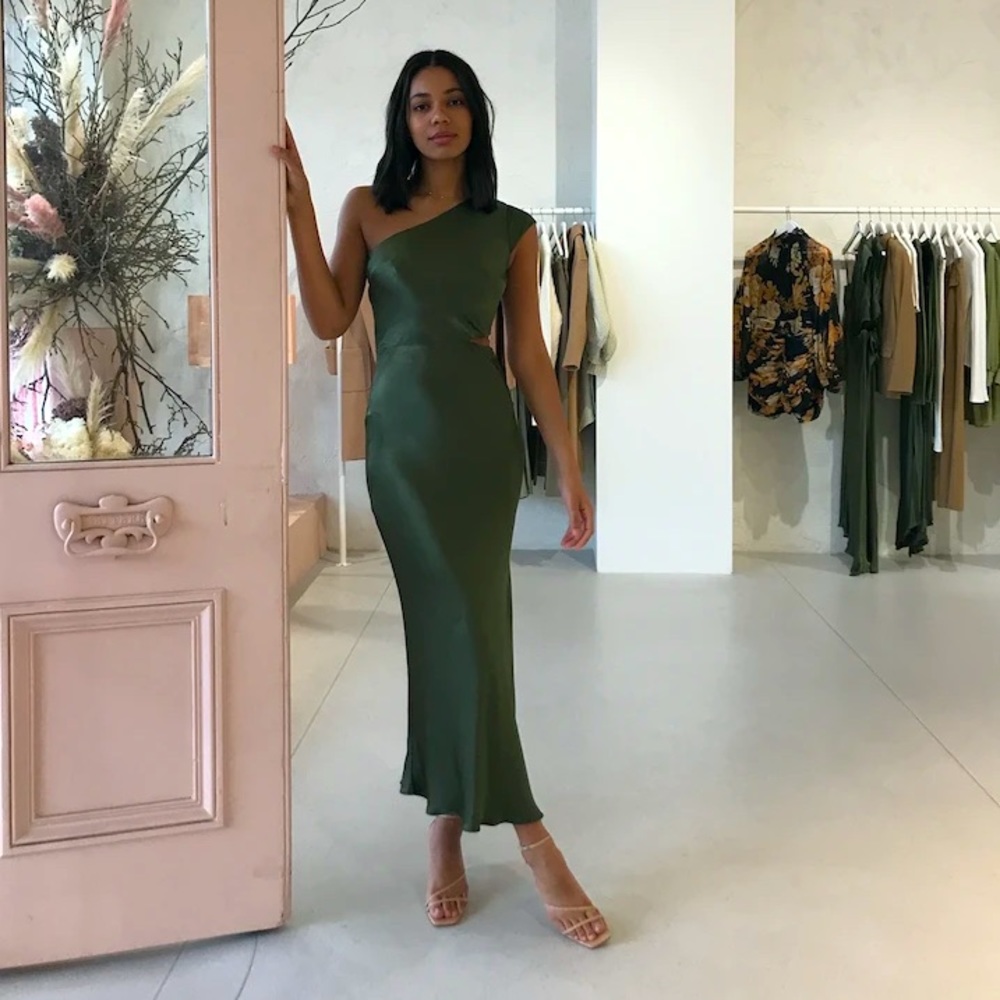 Bec + Bridge Delphine Midi Dress (Fern)